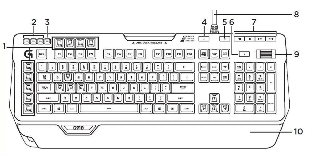 logitech G910 Orion Spectrum RGB Mechanical Gaming Keyboard 1