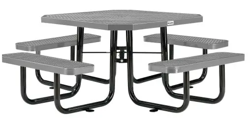 GLOBAL INDUSTRIAL-436CP50-Octagonal-Picnic-Table-PRODUCT-IMG
