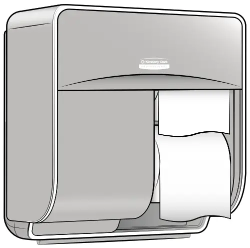 Kimberly Clark Standard Roll Toilet Paper Dispenser 4 Roll