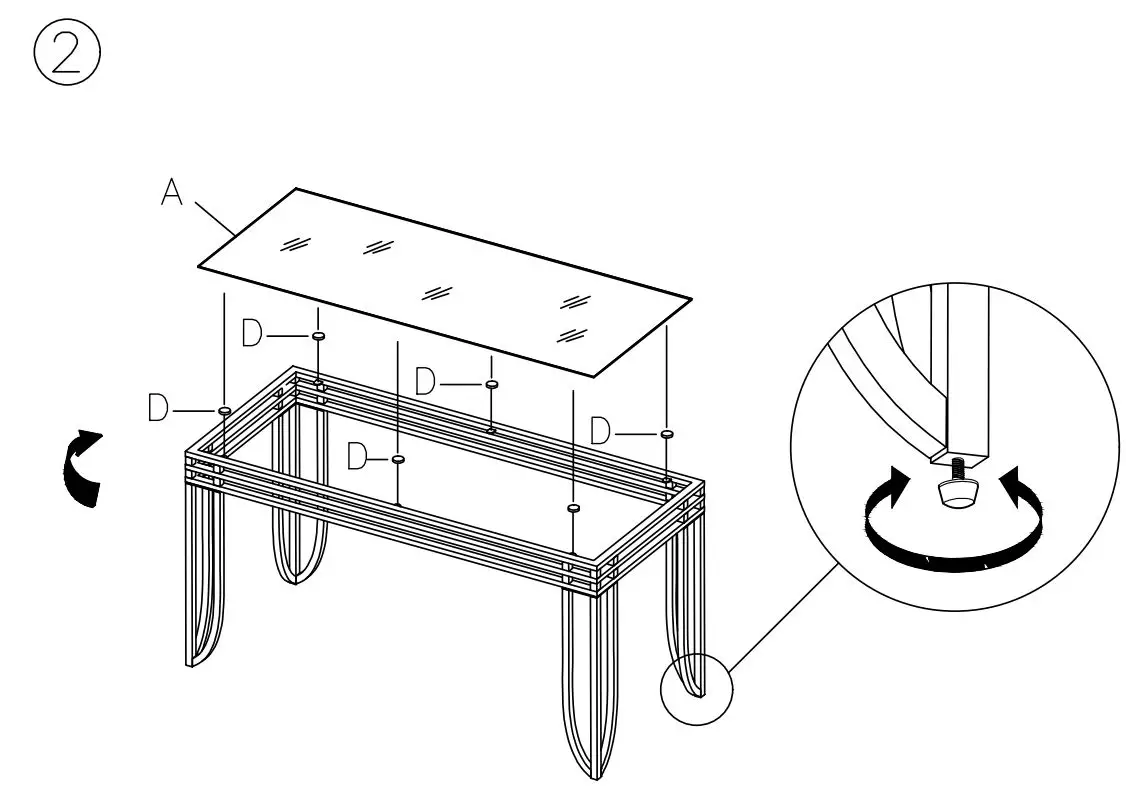 ASHLEY T113-13 Exeter Table User Manual - How to use