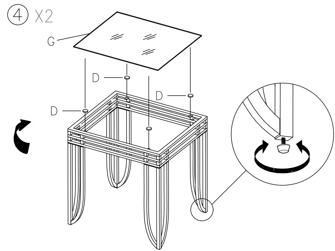 ASHLEY T113-13 Exeter Table User Manual - How to use