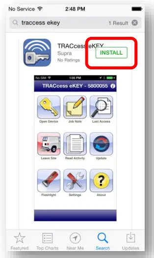 Supra TRACcess eKEY App - Figure 10