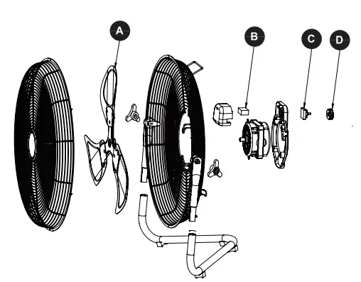 UTILITECH-SFC1-500B-20-Inch-3-Speed-Indoor-Black-Floor-Fan-FIG-4