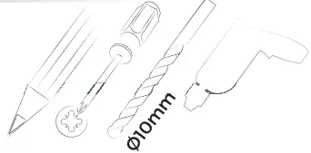 LED s light 1000489 Wall Luminaire - Tools