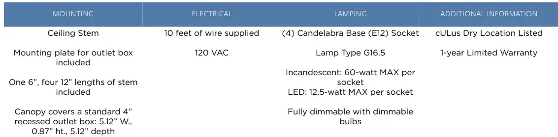 PROGRESS LIGHTING P400307-009 Haas 4-Light Brushed Nickel Mid-Century Chandelier 1