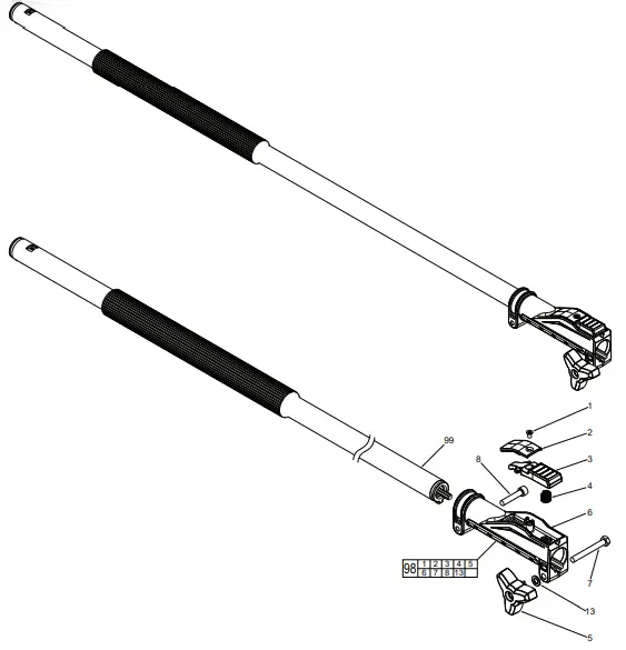 Milwaukee M18 FUEL Attachment System W QUIK-LOK Power Head - Extension Tube Attachment