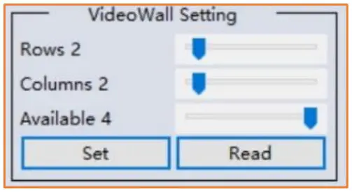 Video Wall Layout Setup