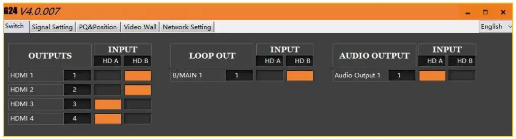 Matrix Switch Routing