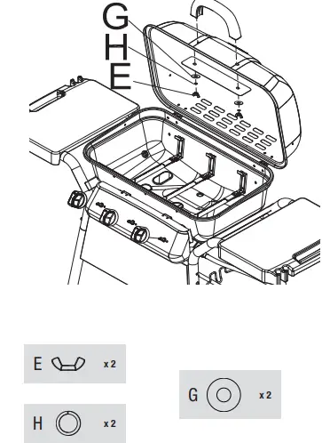 Expert Grill GBC1716W Outdoor LP Gas Barbecue Grill 10