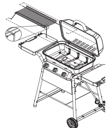 Expert Grill GBC1716W Outdoor LP Gas Barbecue Grill 11