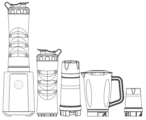 BLACK DECKER SBX300 B5 300W Sports Blender - Cover