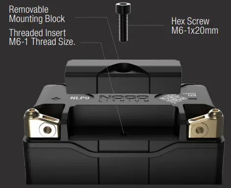 NOCO NLP Series 400A Lithium Powersport Battery - Figure 3