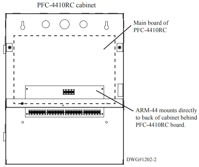 POTTER ARM 44 Relay Module For Pfc 4410rc Series - main board