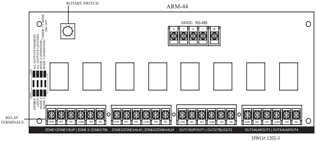 POTTER ARM 44 Relay Module For Pfc 4410rc Series - relay module