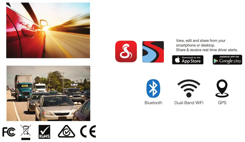 Dual-View Smart Dash Cam Datasheet - Specifications 1