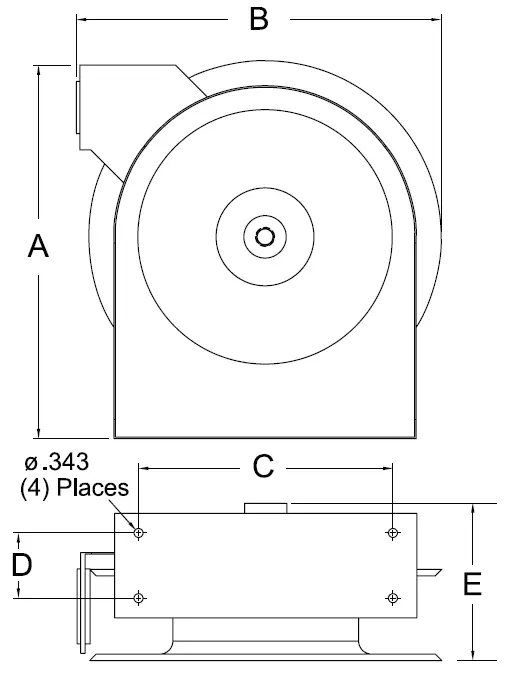 REELCRAFT 4400 OLP 4000 Series Spring Driven Hose Reels 1