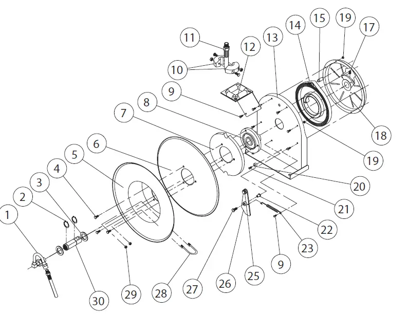 REELCRAFT 4400 OLP 4000 Series Spring Driven Hose Reels 2