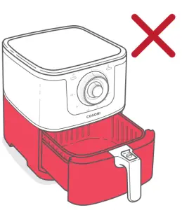 Do not touch hot surfaces.