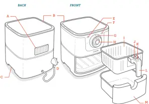 Air Fryer Diagram