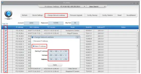 FIG 13 Manually adjust the IP addresses of multiple cameras.JPG