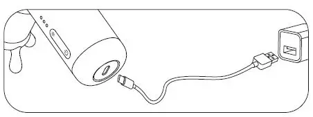 PHILIPS PPM7302 Mini Massage Gun User Manual - Charging method