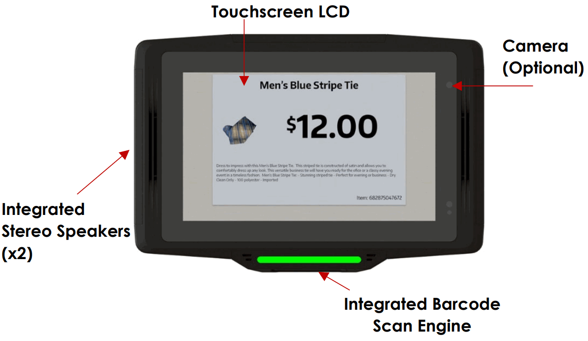 Firebird KDT7 0022 Self Service Kiosk POS Computers - Front and Back View