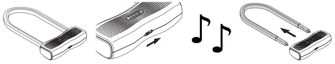 ASUS 770A Smartx Bike Lock Height - Remove the shackle