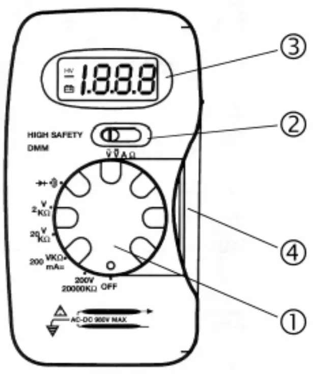 velleman DVM300 Digital Mini Multimeter - meter