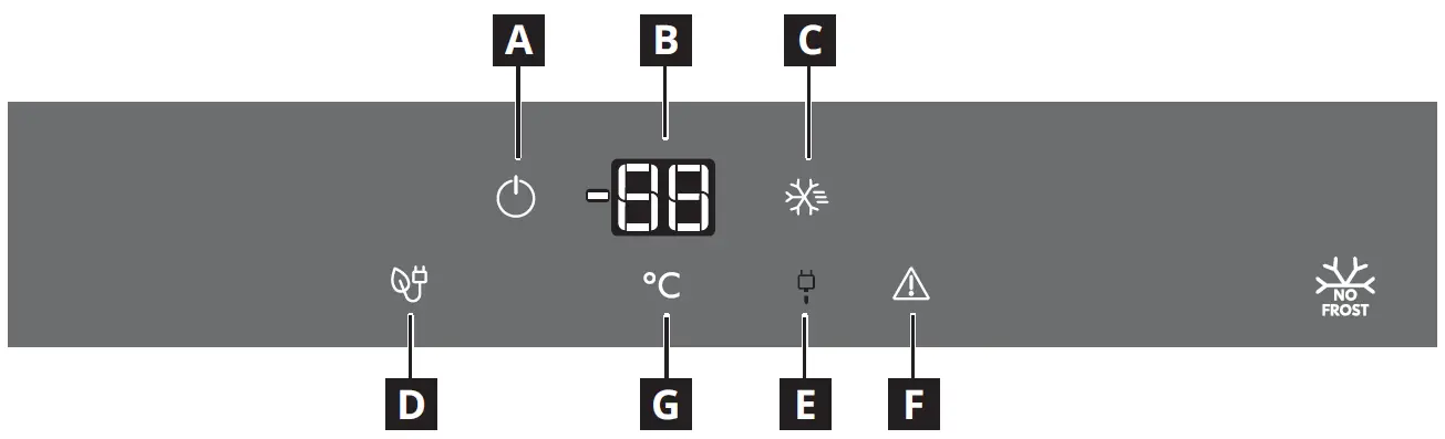 IKEA FRYSA 700 Integrated Freezer Controls