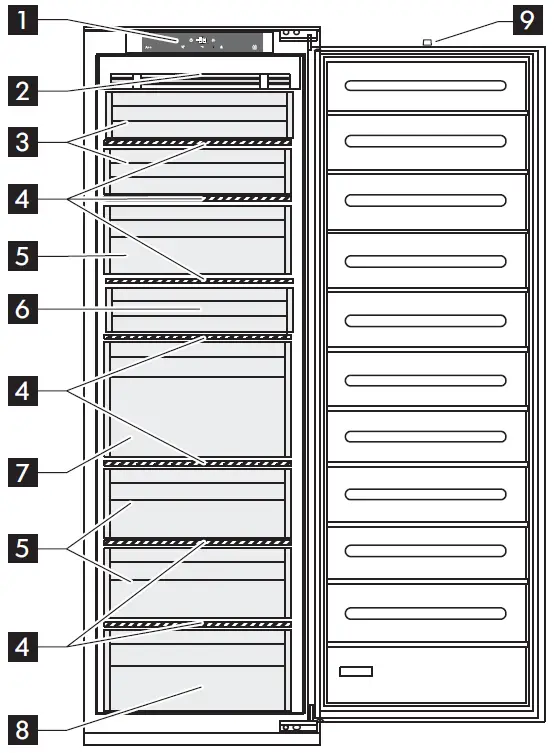 IKEA FRYSA 700 Integrated Freezer product description