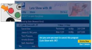 Watching and Deleting Your Recorded Shows