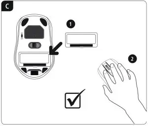 hama Wireless Optical Mouse AM- 3