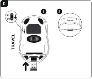 hama Wireless Optical Mouse AM- 4