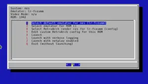 SKG Retrobox User - System Screen 1
