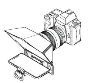 ikan HS-PT700-UGK HomeStream Teleprompter Upgrade Kit wirth 7-Inch Monitor - smartphone