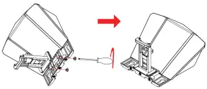 ikan HS-PT700-UGK HomeStream Teleprompter Upgrade Kit wirth 7-Inch Monitor - using monitor