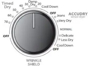 Select Cycle and Settings