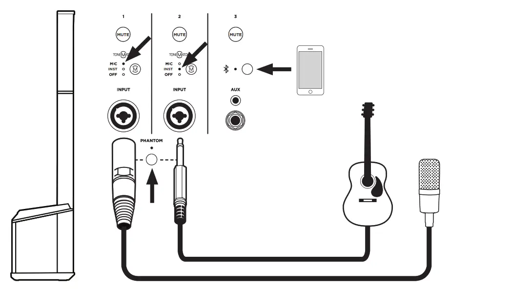 Musician with Mobile Device
