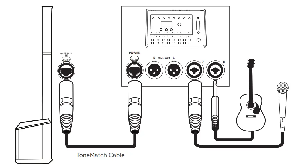 Musician with T8S Mixer