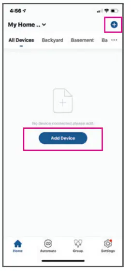 CONNECTED MAX Smart Flood Light Camera - Add Device