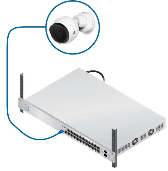 UBIQUITI UVC G4 BULLET Camera - Connecting to a PoE Switch