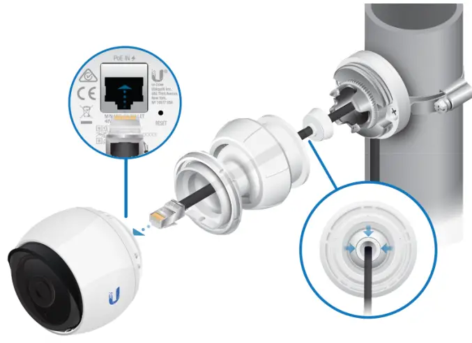 UBIQUITI UVC G4 BULLET Camera - Pole Mount 7