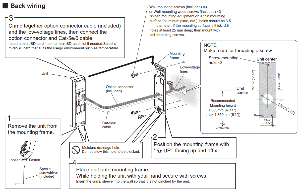 AIPHONE IX-DVM Video Door Station fig6