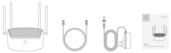 Victure AX18 AX1800 Dual Band Wi-Fi 6 Smart Router - Package Contents