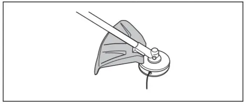 Husqvarna 325iLK TAB850 String Trimmer - cutting attachment guard