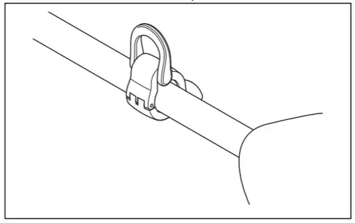 Husqvarna 325iLK TAB850 String Trimmer - install the suspension ring