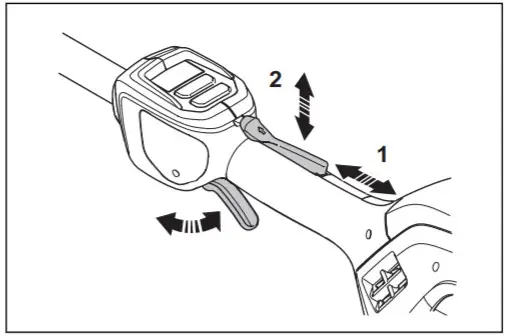Husqvarna 325iLK TAB850 String Trimmer - power trigger lockout 3