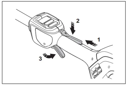 Husqvarna 325iLK TAB850 String Trimmer - power trigger lockout
