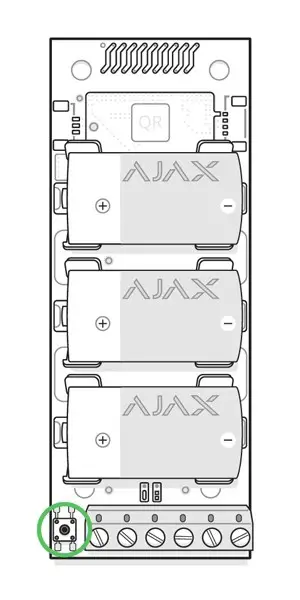 AJAX 10306 Transmitter Wired to Wireless Detector Converter - How to connect the Transmitter to the hub