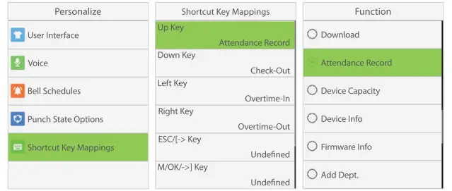 Set quick query shortcuts